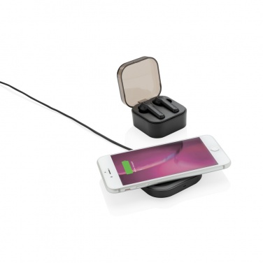 Logotrade advertising products photo of: TWS earbuds in wireless charging case