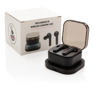 Logotrade promotional items photo of: TWS earbuds in wireless charging case