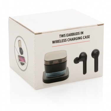 Logotrade advertising products photo of: TWS earbuds in wireless charging case