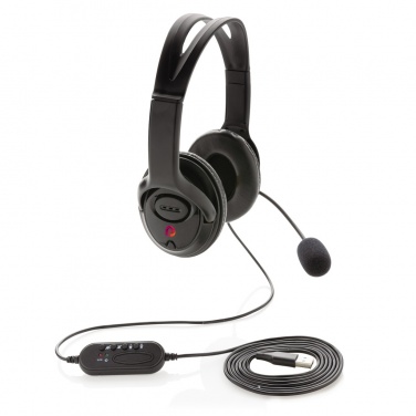 Logo trade promotional product photo of: Over ear wired work headset