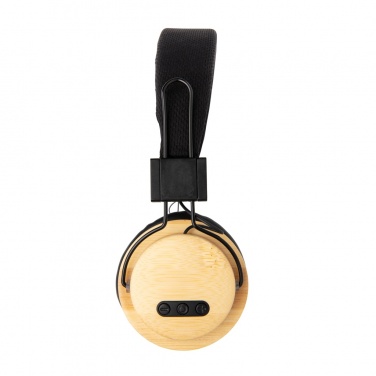 Logotrade promotional item image of: Bamboo wireless headphone