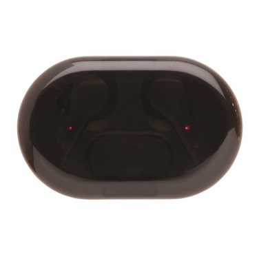 Logo trade corporate gifts picture of: Light up logo TWS earbuds in charging case