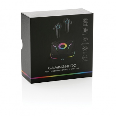 Logo trade promotional giveaways picture of: RGB gaming earbuds with ENC