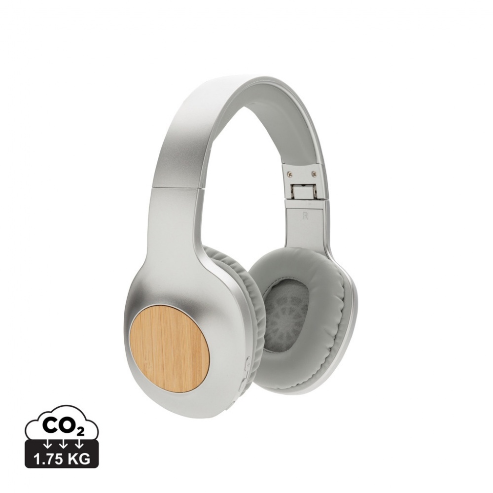 Logotrade business gifts photo of: Dakota Bamboo wireless headphone