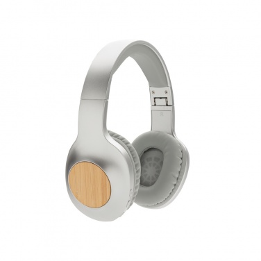 Logo trade promotional gifts picture of: Dakota Bamboo wireless headphone