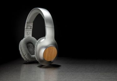 Logo trade promotional items picture of: Dakota Bamboo wireless headphone