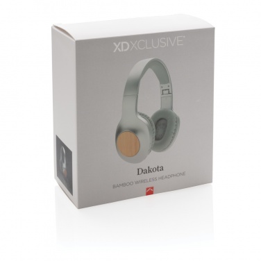 Logotrade promotional items photo of: Dakota Bamboo wireless headphone