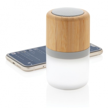 Logotrade promotional merchandise photo of: Bamboo colour changing 3W speaker light