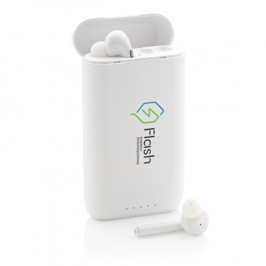 Logo trade promotional product photo of: Liberty TWS earbuds with 5.000 mAh powerbank