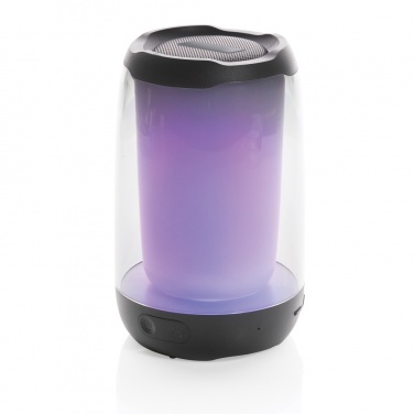 Logo trade promotional item photo of: RCS recycled plastic Lightboom 5W speaker