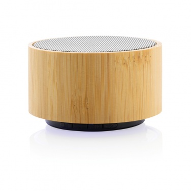 Logo trade promotional products picture of: RCS recycled plastic and bamboo 3W wireless speaker