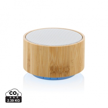 Logo trade advertising products image of: RCS recycled plastic and bamboo 3W wireless speaker