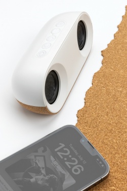 Logotrade promotional gift image of: Oregon RCS recycled plastic and cork 10W speaker