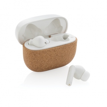 Logotrade promotional merchandise picture of: Oregon RCS recycled plastic and cork TWS earbuds