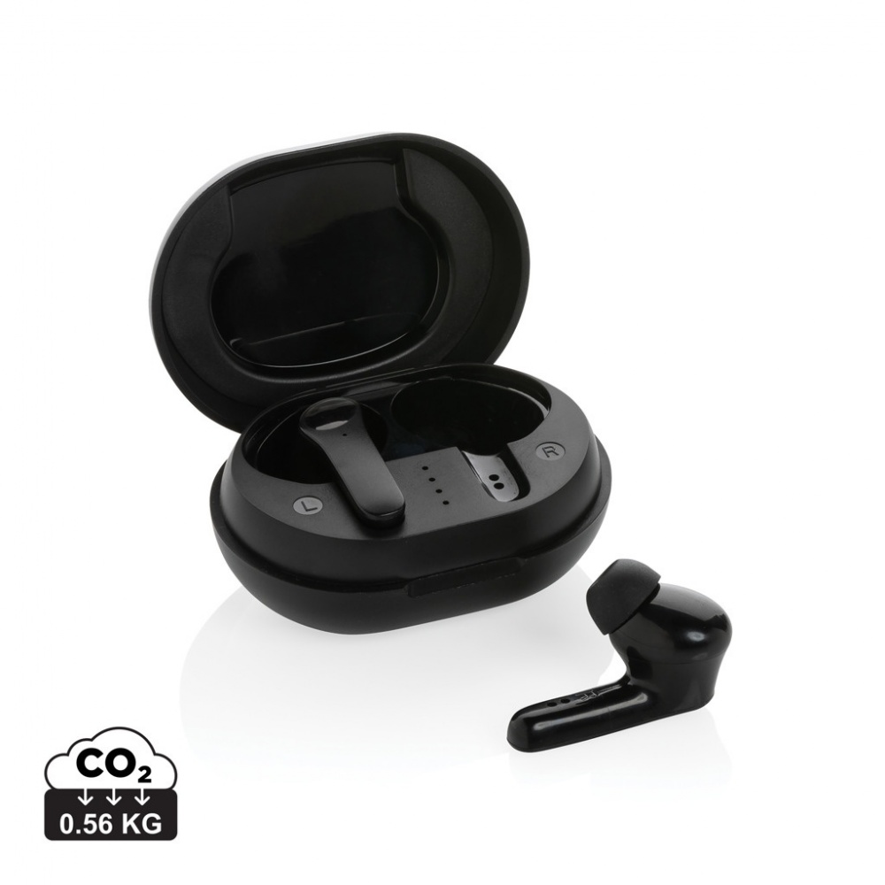 Logo trade promotional products picture of: RCS standard recycled plastic TWS earbuds