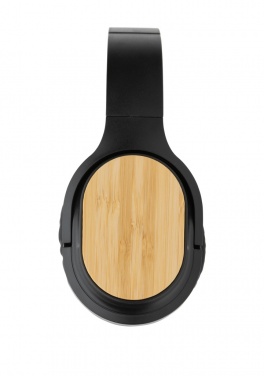 Logo trade advertising products picture of: RCS and bamboo Elite Foldable wireless headphone