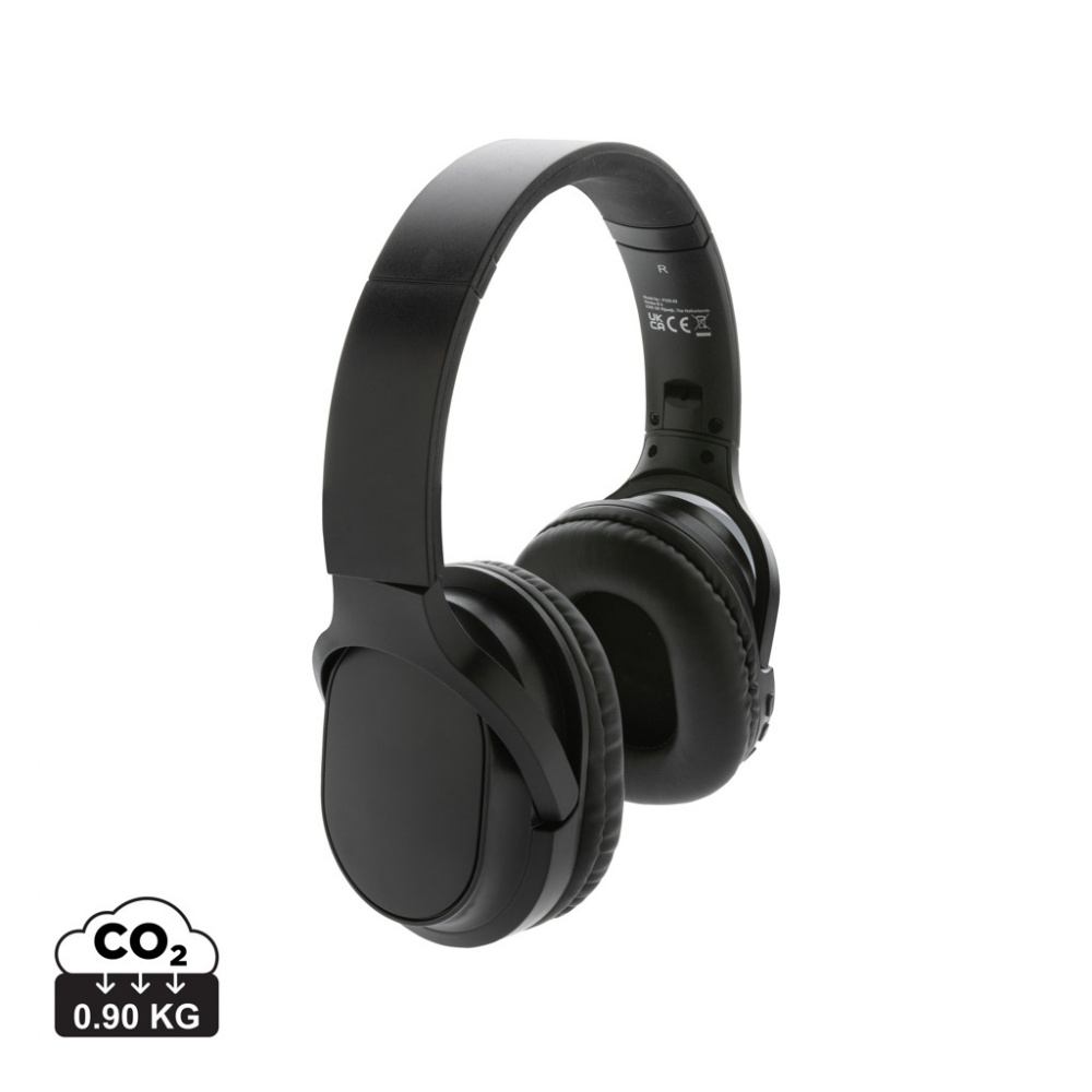 Logotrade advertising product image of: RCS recycled plastic Elite Foldable wireless headphone