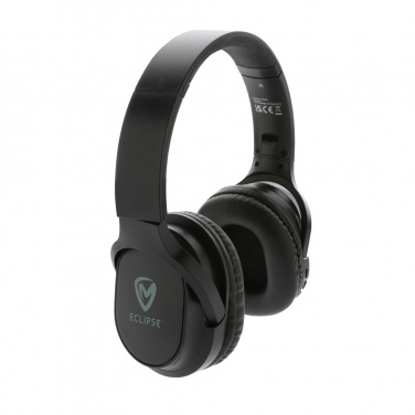 Logo trade corporate gifts picture of: RCS recycled plastic Elite Foldable wireless headphone