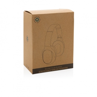 Logotrade corporate gift image of: RCS recycled plastic Elite Foldable wireless headphone