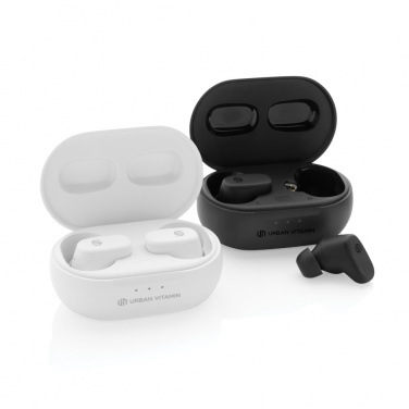 Logo trade promotional product photo of: Urban Vitamin Gilroy hybrid ANC and ENC earbuds