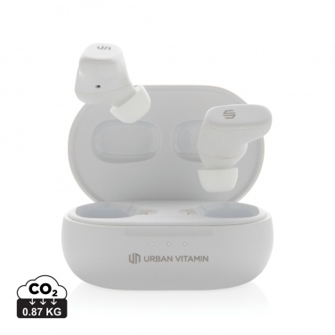 Logo trade promotional merchandise photo of: Urban Vitamin Gilroy hybrid ANC and ENC earbuds