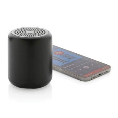 Logo trade business gift photo of: RCS certified recycled plastic 5W Wireless speaker