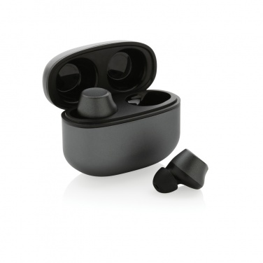 Logo trade promotional gifts picture of: Terra RCS recycled aluminium wireless earbuds