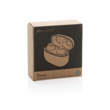 Logotrade advertising product image of: Terra RCS recycled aluminium wireless earbuds