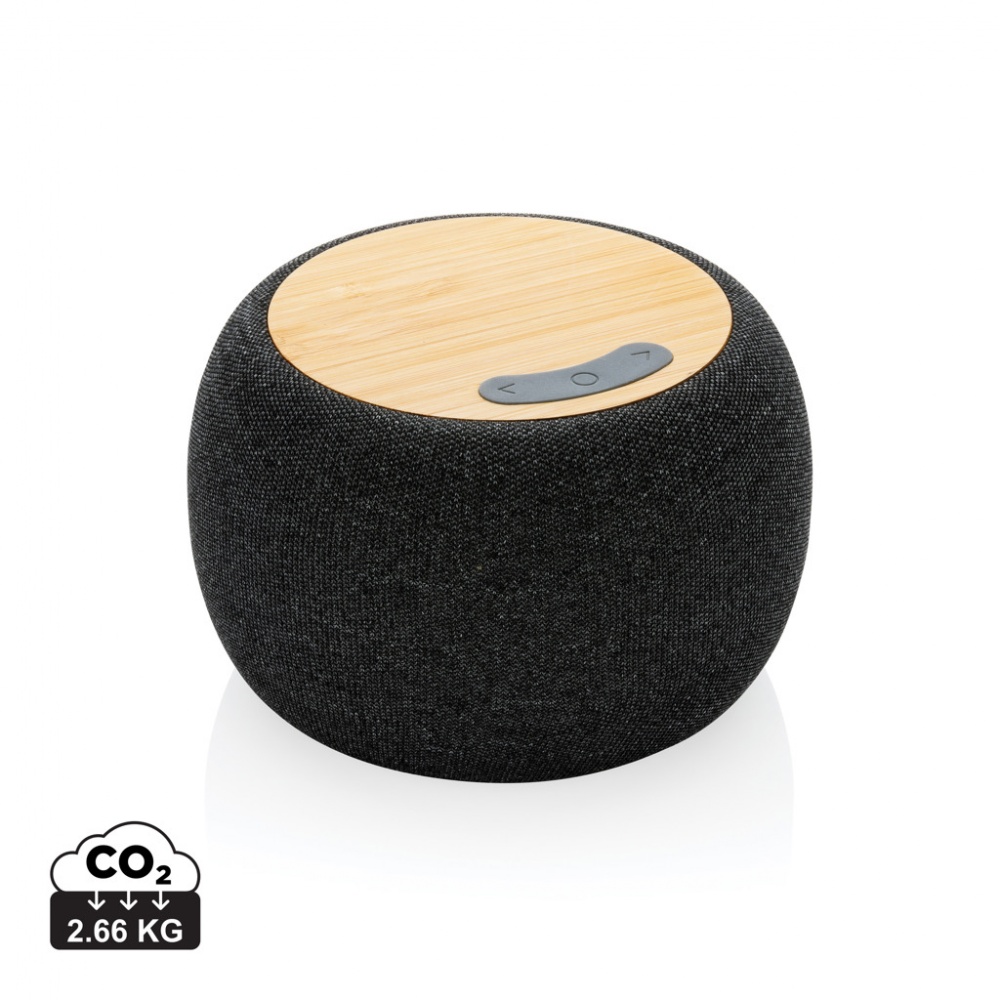 Logo trade advertising product photo of: RCS Rplastic/PET and bamboo 5W speaker