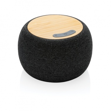 Logo trade promotional products image of: RCS Rplastic/PET and bamboo 5W speaker