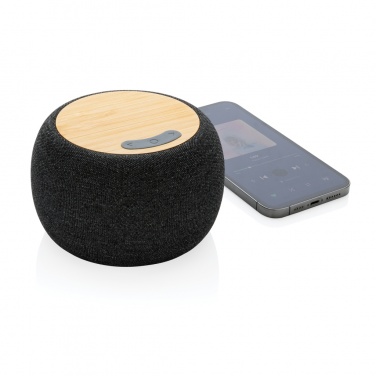 Logotrade advertising products photo of: RCS Rplastic/PET and bamboo 5W speaker