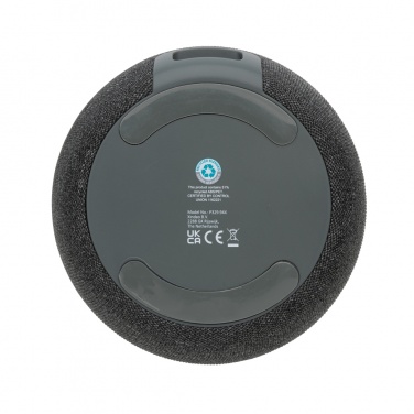 Logo trade promotional giveaways image of: RCS Rplastic/PET and bamboo 5W speaker