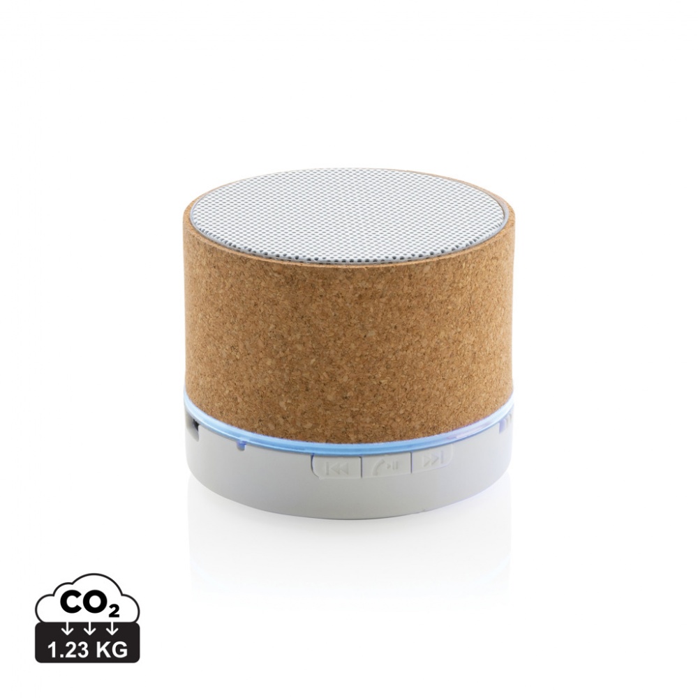 Logo trade promotional giveaways picture of: Cork 3W wireless speaker