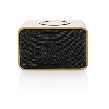 Logotrade promotional giveaways photo of: RCS Rplastic 3W speaker with bamboo 5W wireless