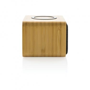 Logo trade promotional giveaways picture of: RCS Rplastic 3W speaker with bamboo 5W wireless