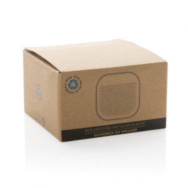 Logotrade promotional giveaway picture of: RCS recycled plastic Soundbox 3W speaker