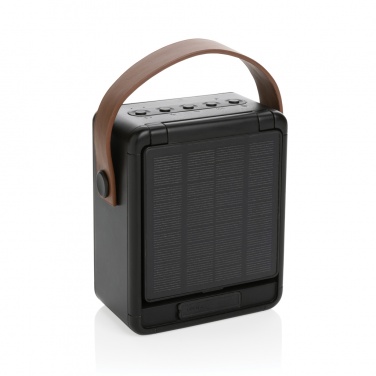 Logo trade business gift photo of: Skywave RCS recycled plastic solar speaker 12W