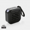 3W RCS recycled plastic wireless sunwave solar speaker, black