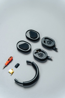 Logo trade promotional products image of: Irvine RCS recycled and repairable ANC wireless headphone