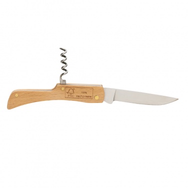 Logotrade advertising product image of: Wooden knife with bottle opener