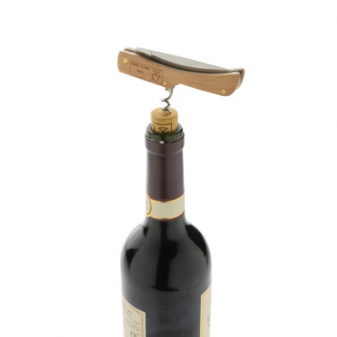 Logo trade corporate gifts image of: Wooden knife with bottle opener