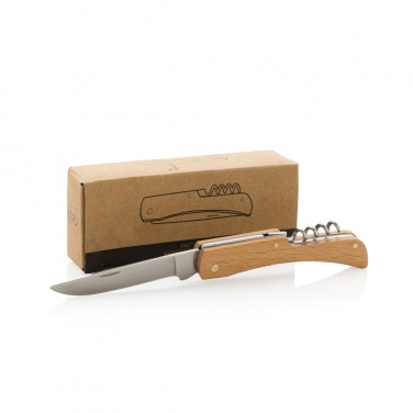 Logotrade promotional merchandise picture of: Wooden knife with bottle opener