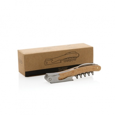 Logo trade promotional merchandise image of: Wooden Corkscrew