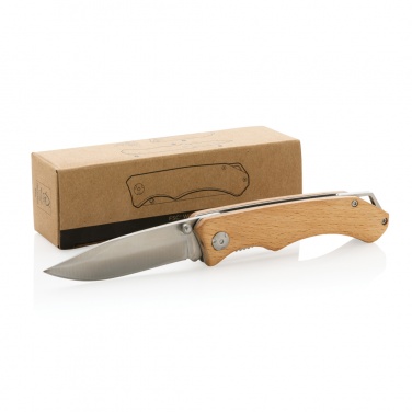 Logo trade promotional giveaway photo of: Wooden outdoor knife