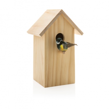 Logo trade promotional merchandise photo of: Wooden birdhouse