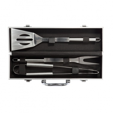 Logotrade promotional merchandise image of: 3 pcs barbecue set in aluminium box