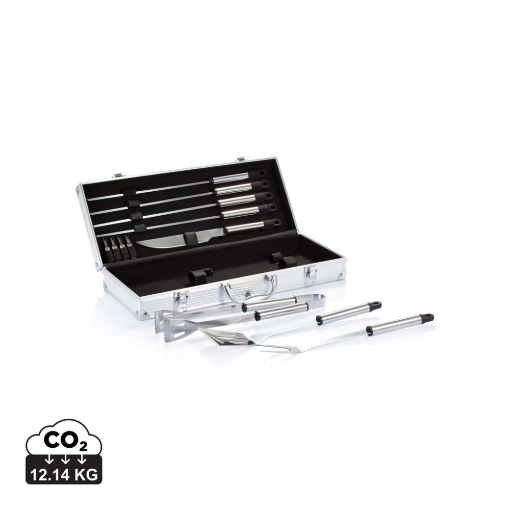 Logotrade corporate gifts photo of: 12 pcs barbecue set in aluminium box