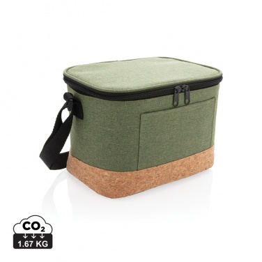 Logo trade promotional products image of: Two tone cooler bag with cork detail