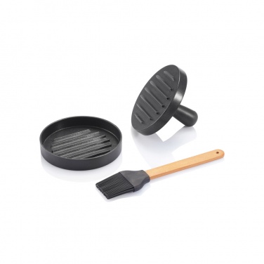 Logotrade promotional product image of: BBQ set with hamburger press and brush