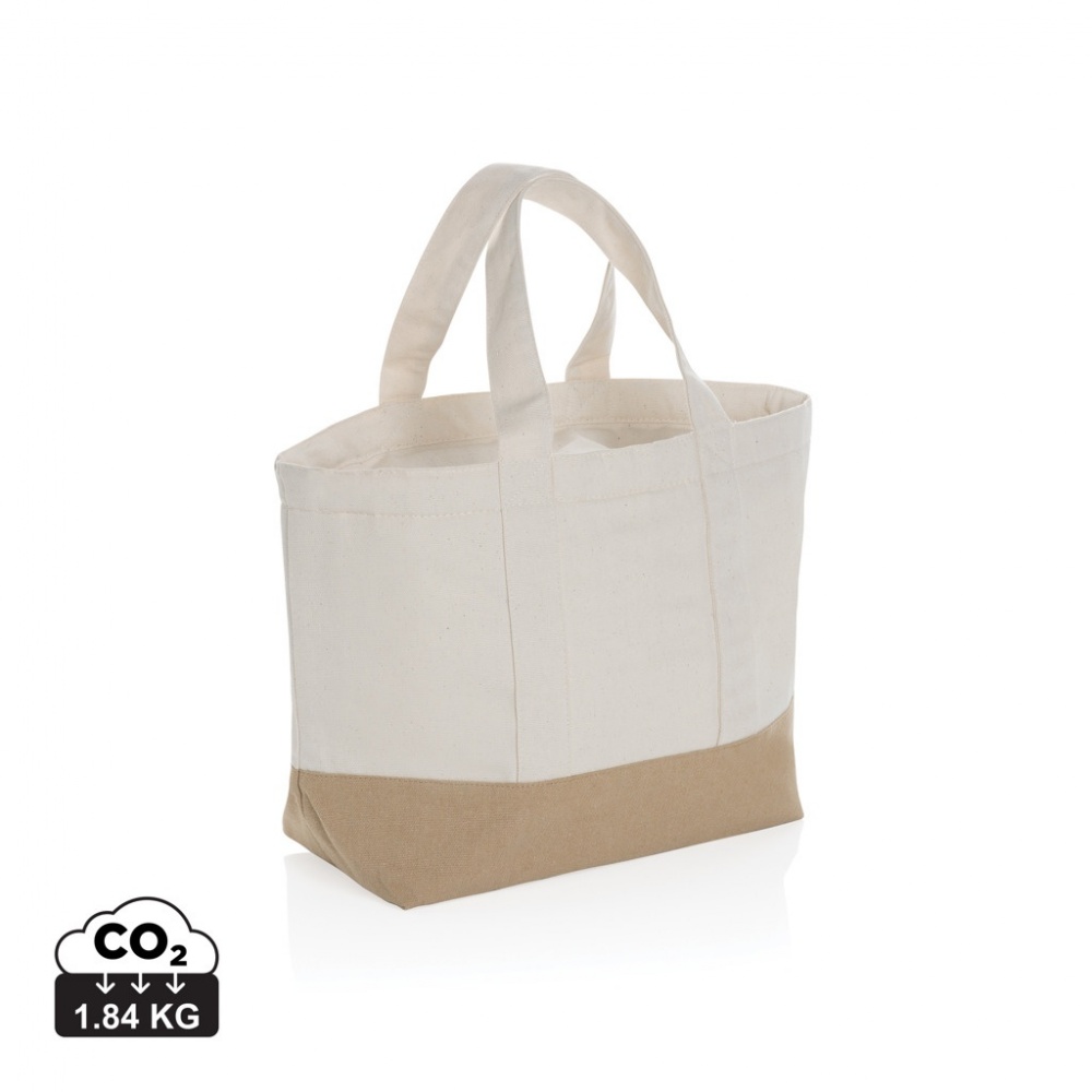 Logo trade promotional items image of: Impact Aware™ 285 gsm rcanvas cooler bag undyed